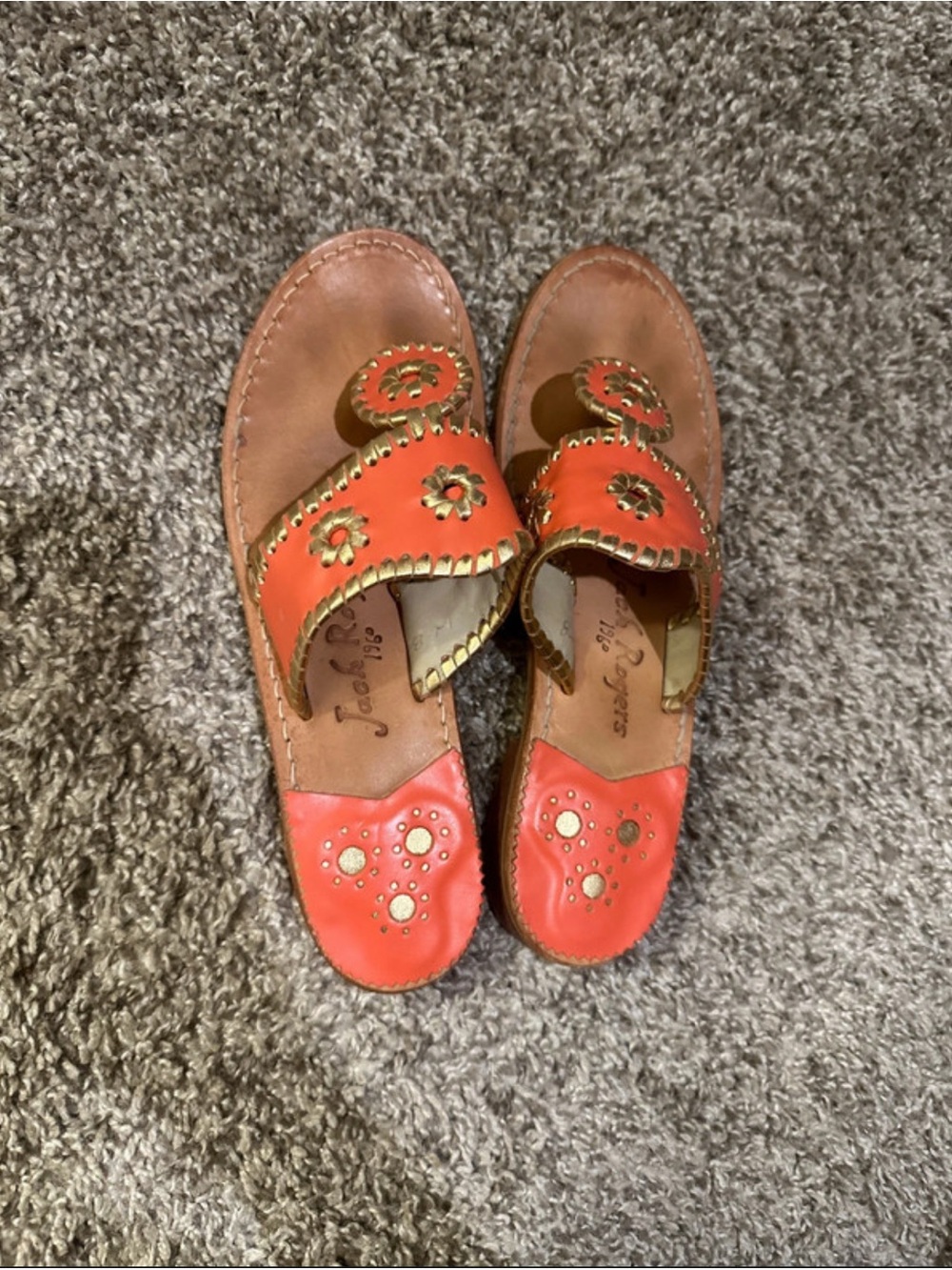 Jack Rogers Coral Sandals